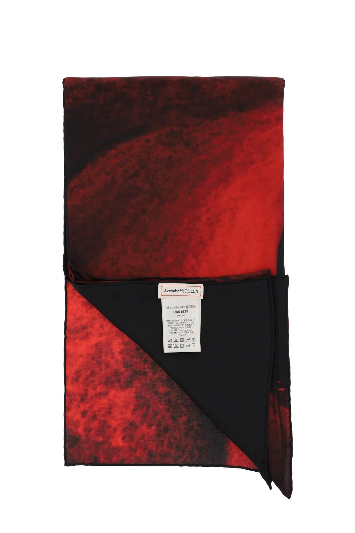 Alexander mcqueen orchid print scarf