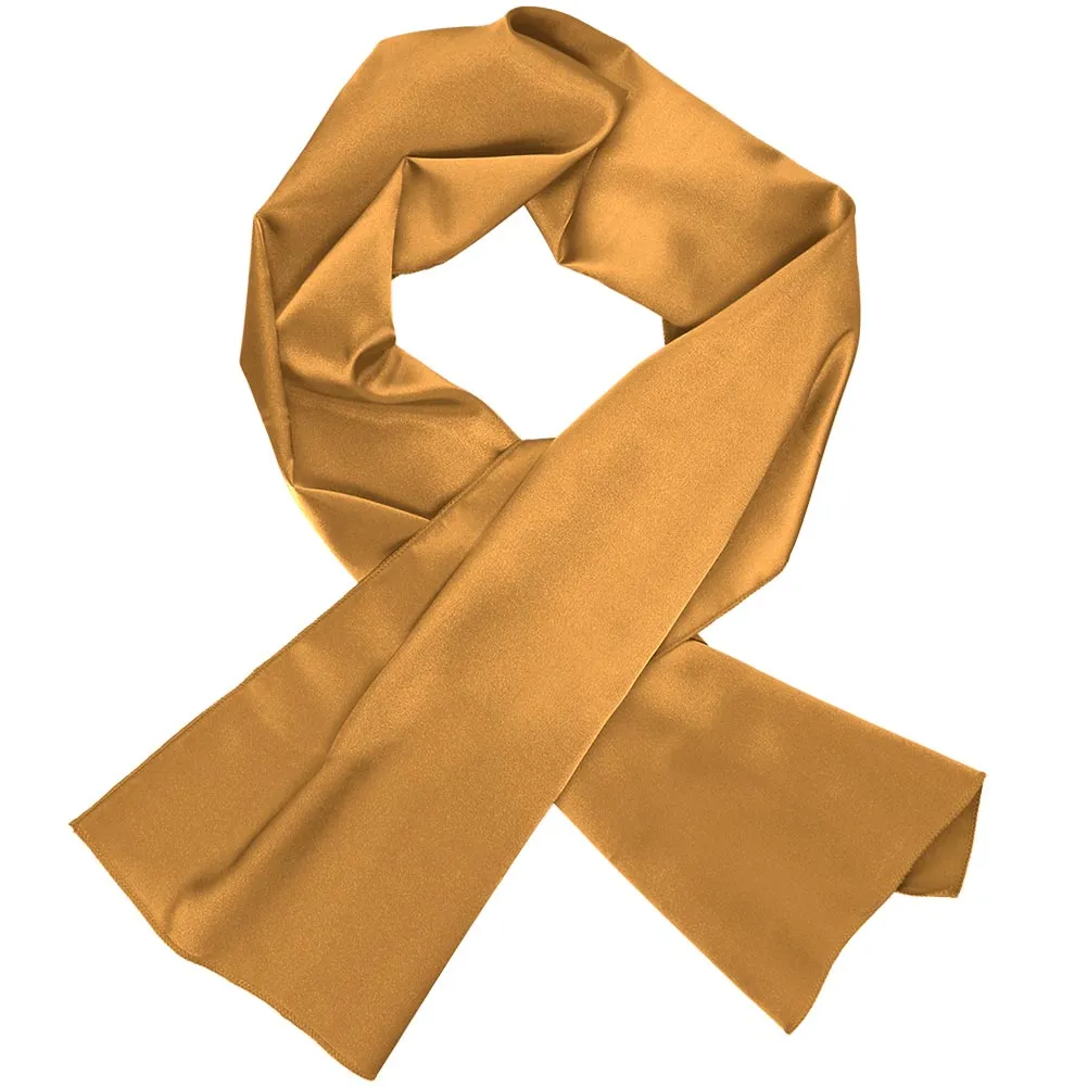 Antique Gold Solid Color Scarf