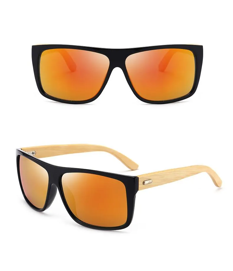 Bamboo legs glasses retro outdoor fashion sunglasses