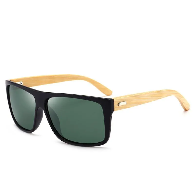 Bamboo legs glasses retro outdoor fashion sunglasses