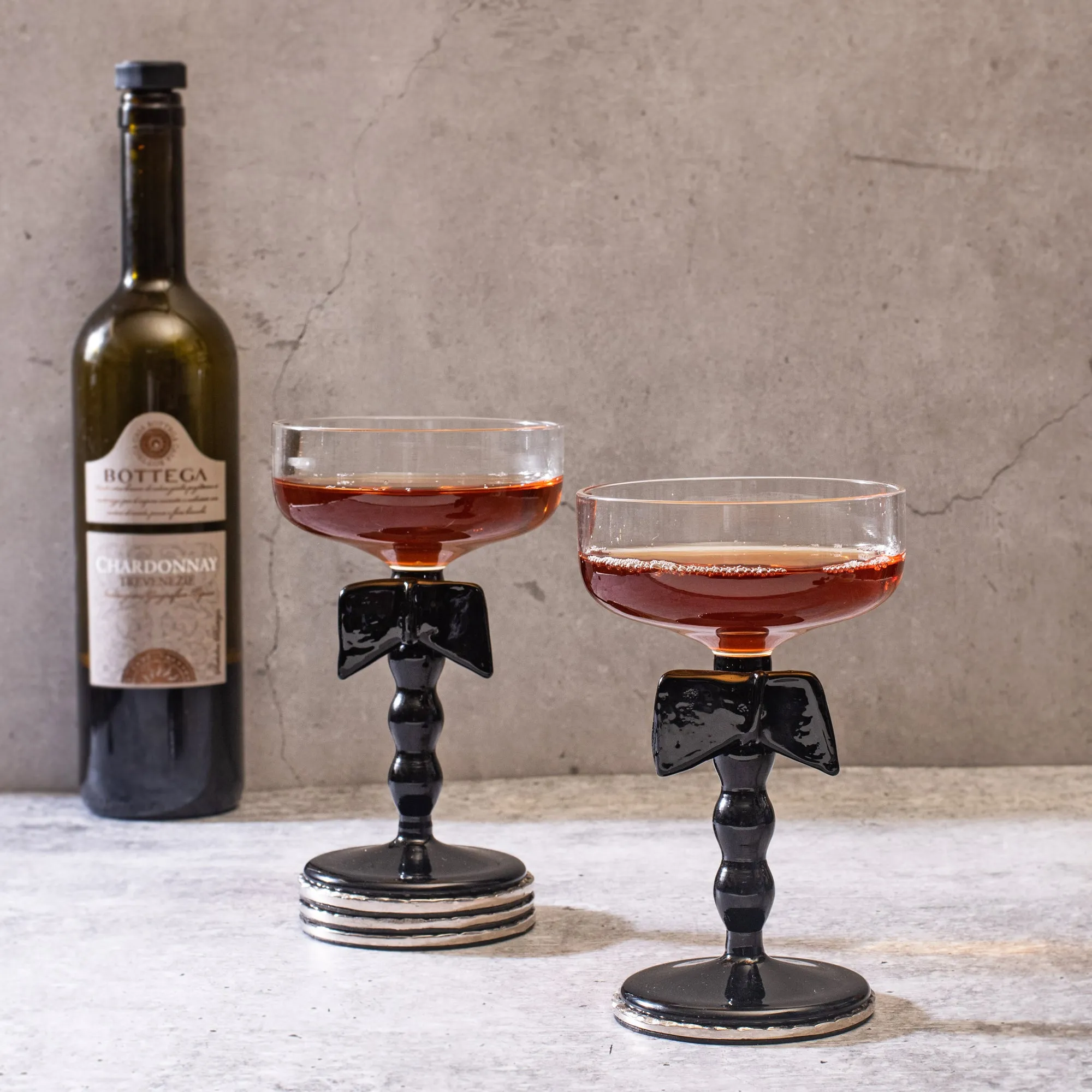 Bow-Tied Cocktail Glass - Set Of 2