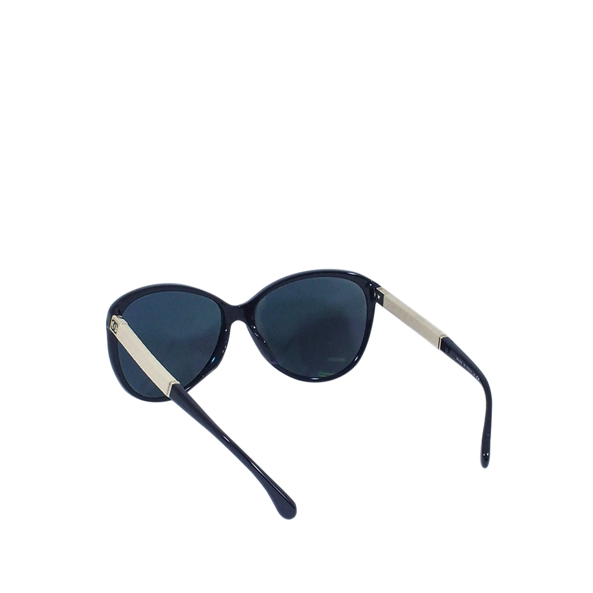 CC Matelasse Tinted Sunglasses Black