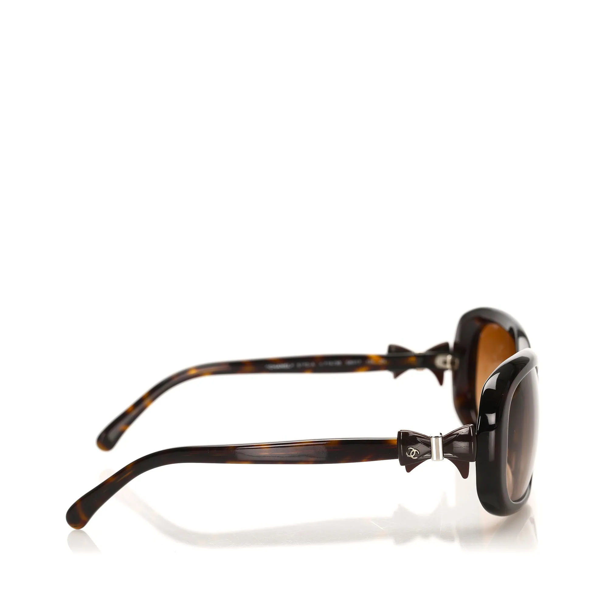 Chanel Round Tinted Sunglasses Brown