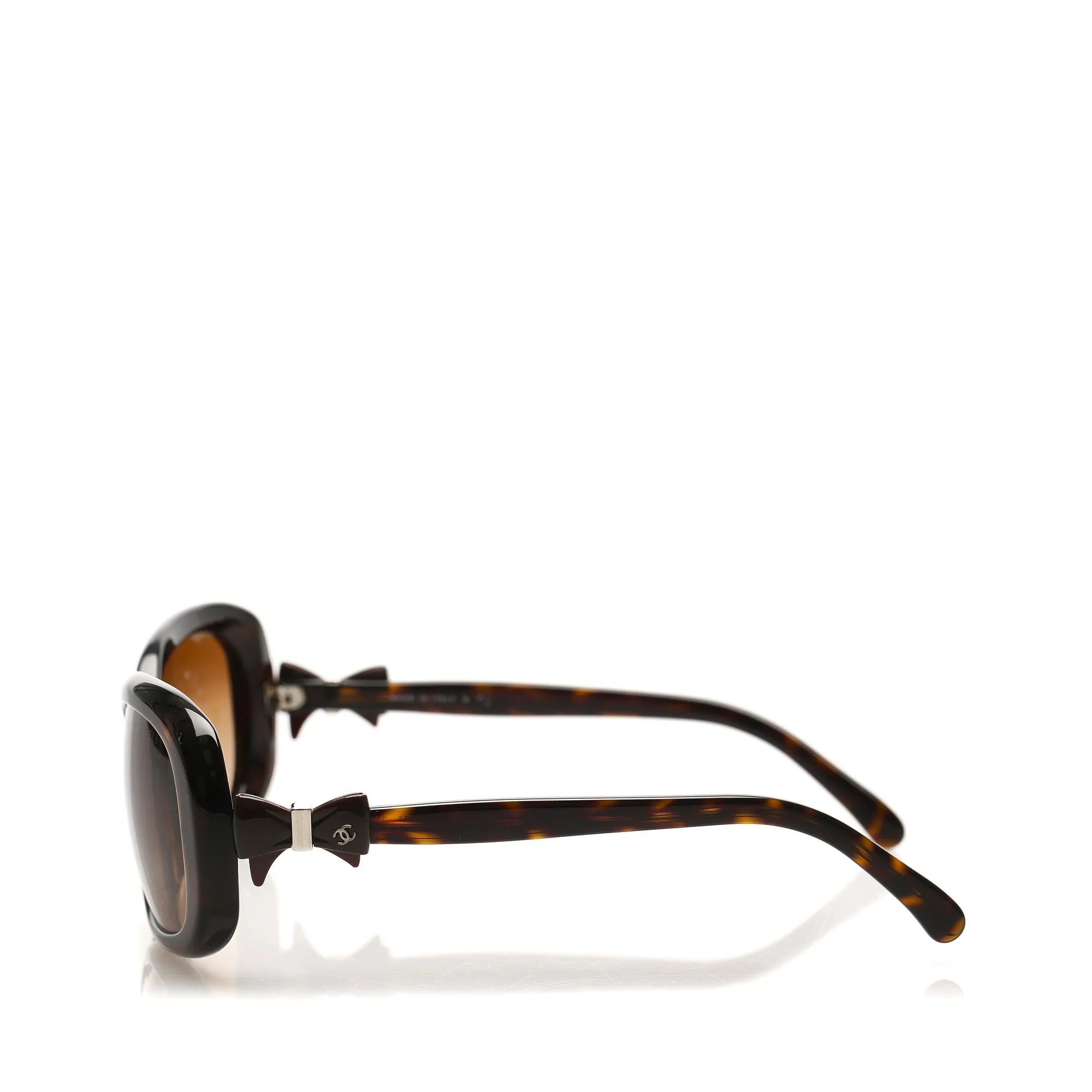 Chanel Round Tinted Sunglasses Brown