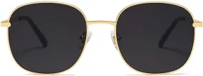 Classic Square Bright Gold Sunglasses