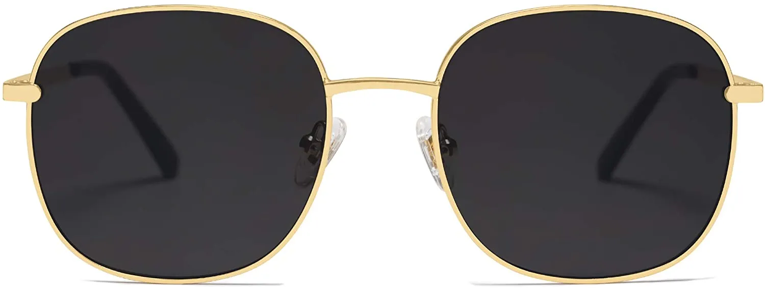 Classic Square Bright Gold Sunglasses