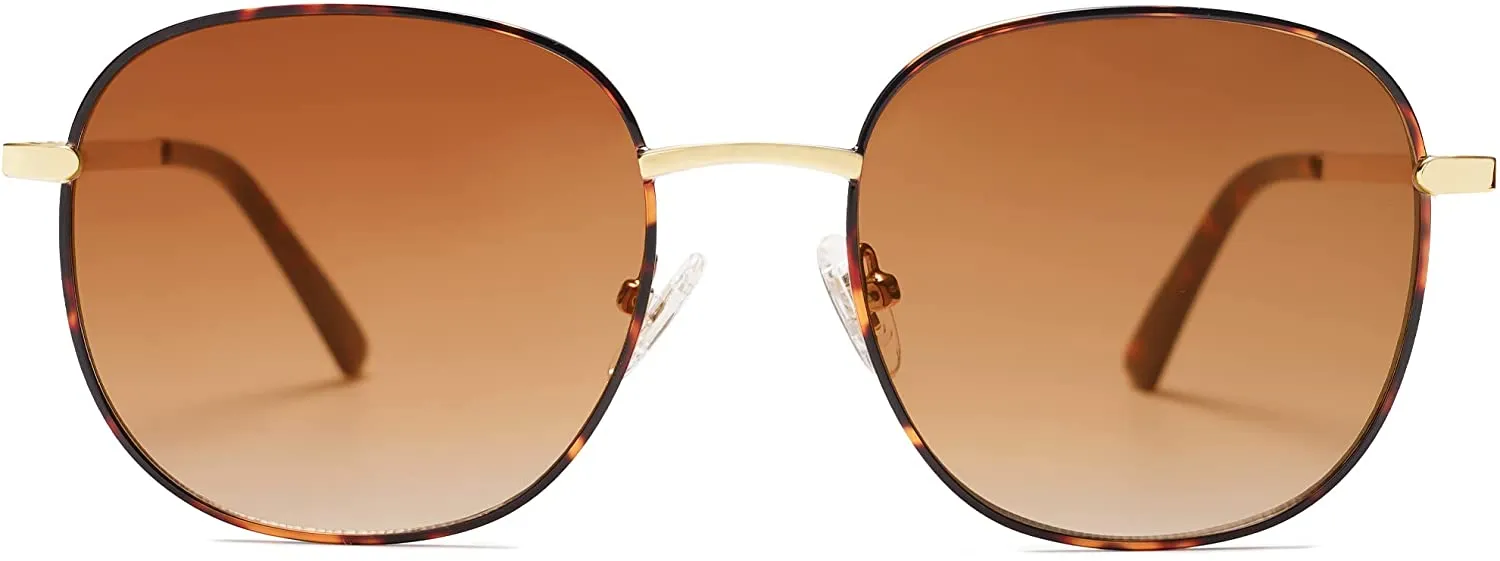 Classic Square Brown Tortoise Sunglasses