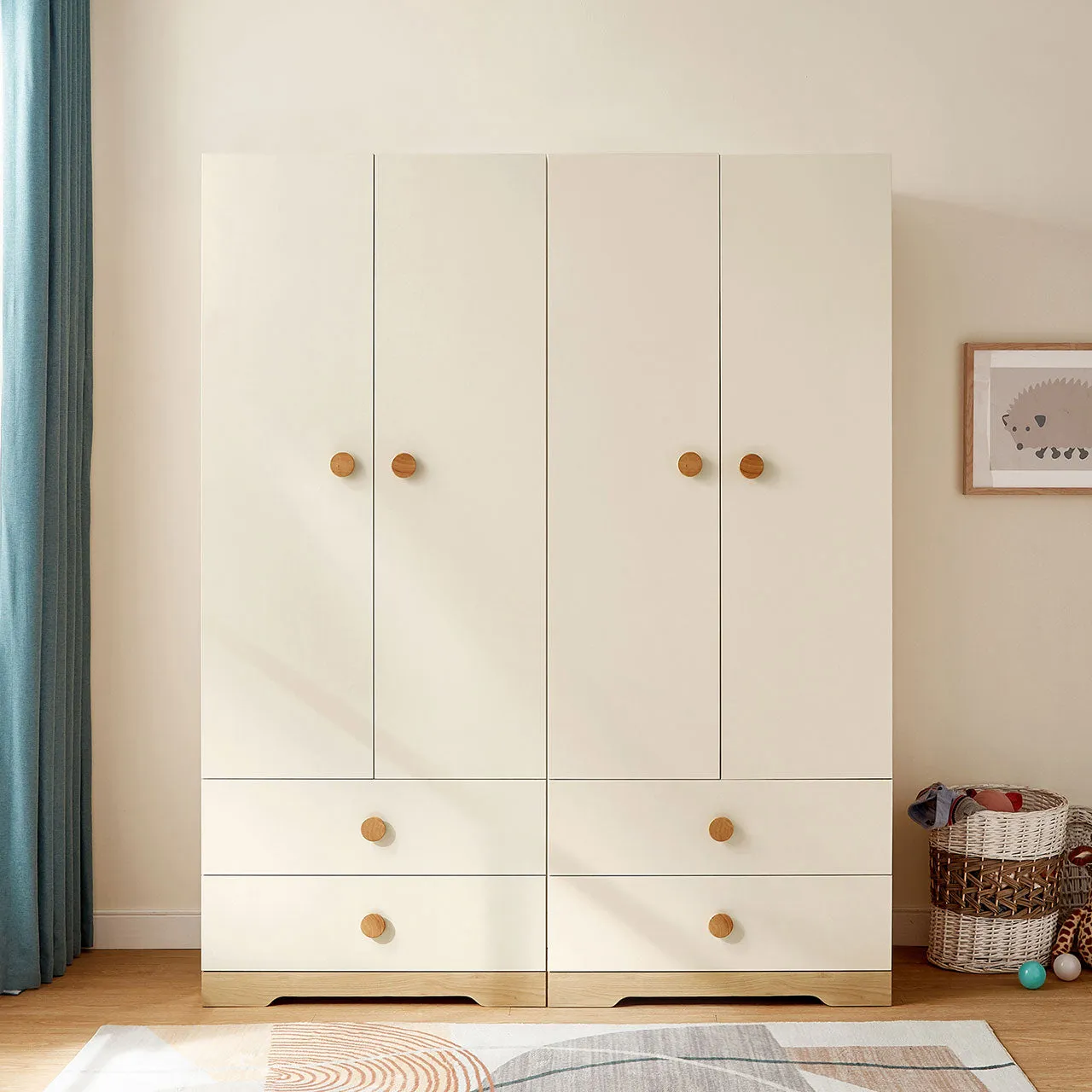 Contemporary Double Door Kids Wardrobe