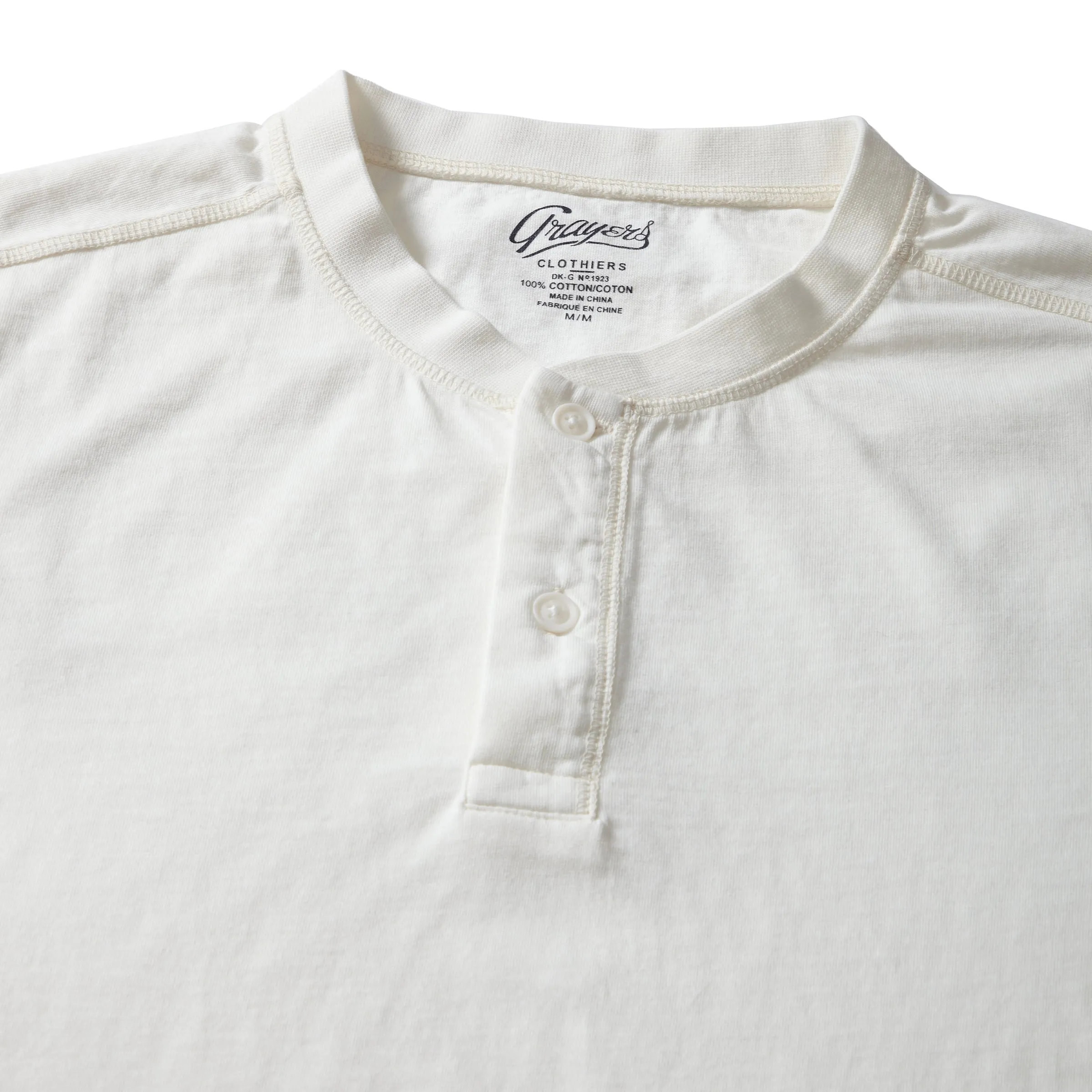 Cooper Short Sleeve Henley - Oatmeal