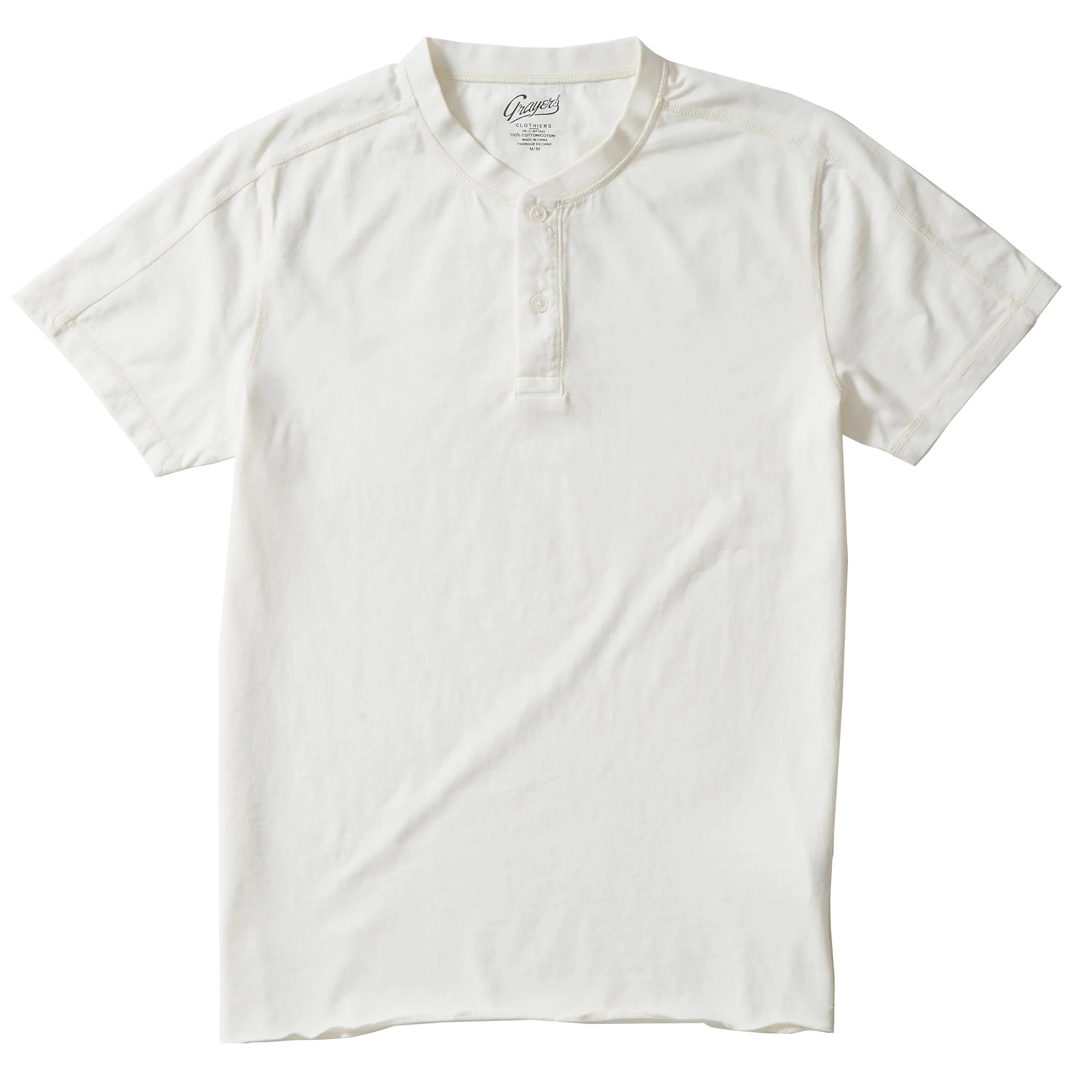 Cooper Short Sleeve Henley - Oatmeal