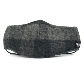 GREY PLAID MHRS FACE MASK