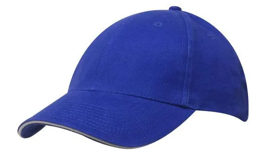 Headwear Brushed Heavy Cotton With Sandwich Trim (4210)