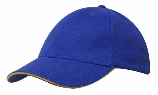 Headwear Brushed Heavy Cotton With Sandwich Trim (4210)