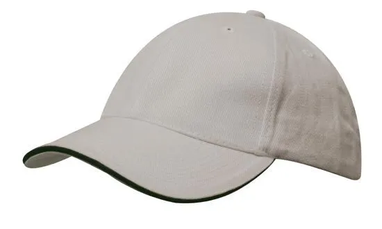 Headwear Brushed Heavy Cotton With Sandwich Trim (4210)