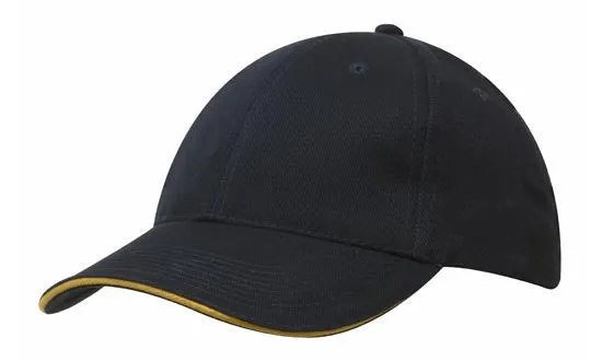 Headwear Brushed Heavy Cotton With Sandwich Trim (4210)