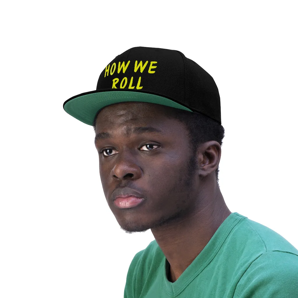 How We Roll - Yellow Stitch - (SnapBack)