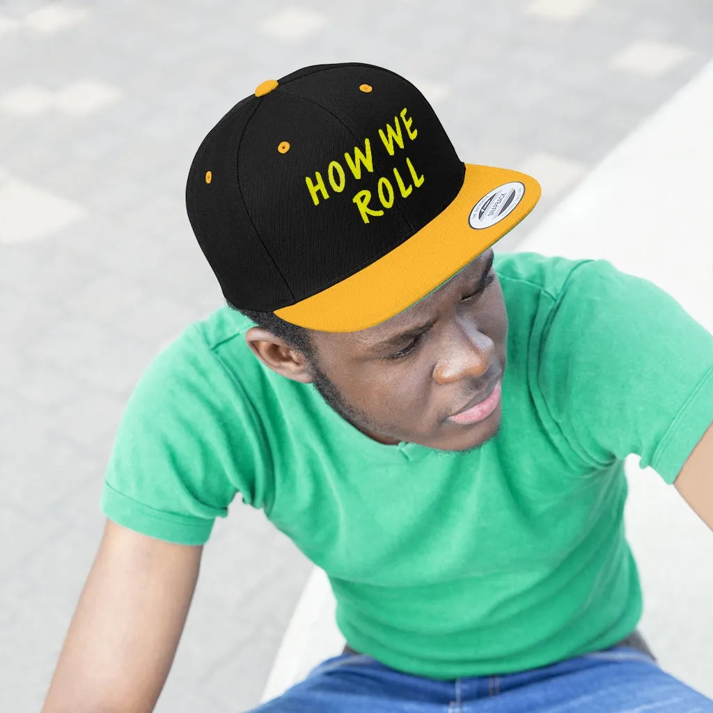 How We Roll - Yellow Stitch - (SnapBack)