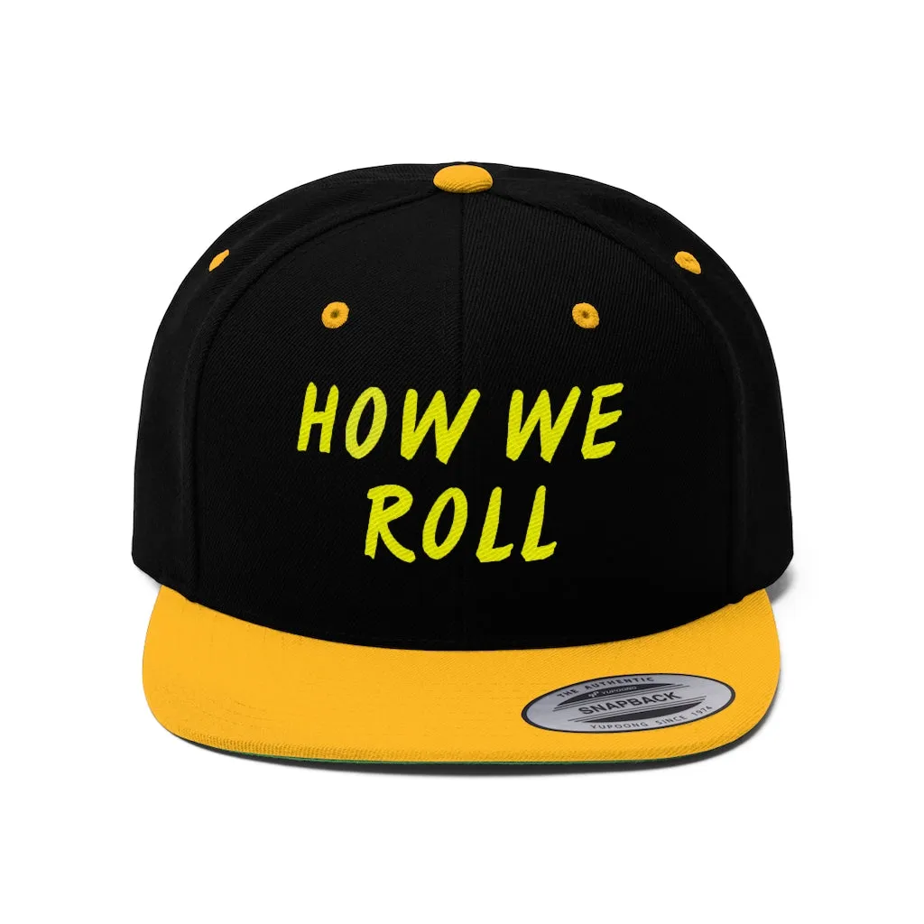 How We Roll - Yellow Stitch - (SnapBack)