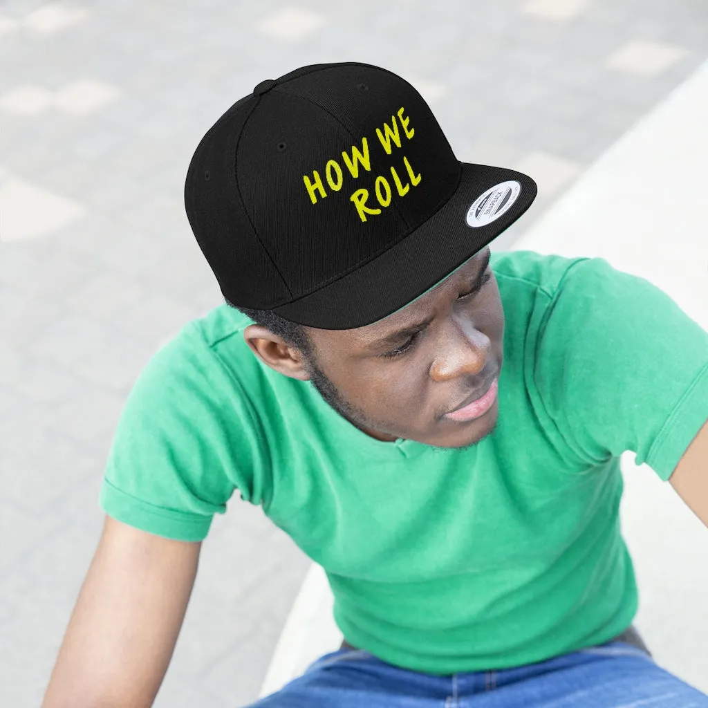 How We Roll - Yellow Stitch - (SnapBack)