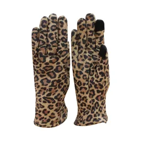 ili New York | Leopard Print | Suede Gloves