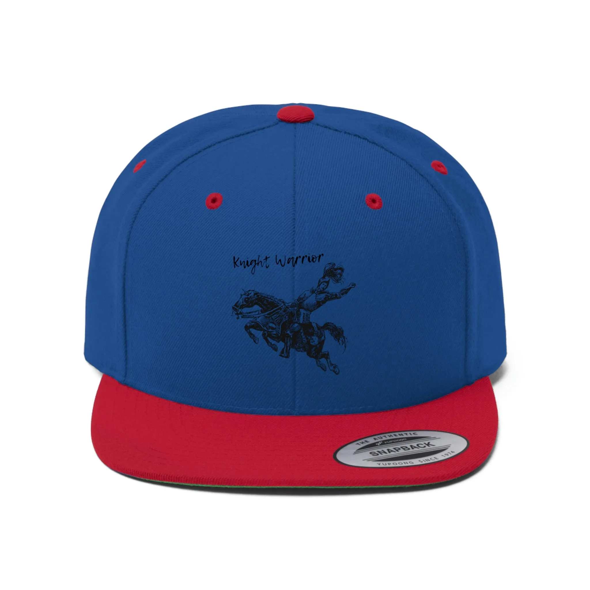 Knight Warrior Horse POD Unisex Flat Bill Hat