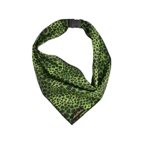 Leopard Pet Scarf - Olive