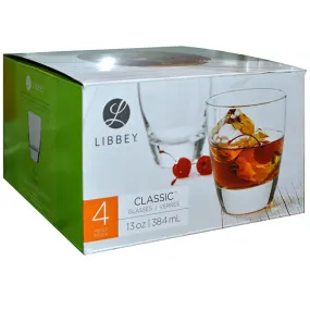 Libbey Classic 4pc DOF Whiskey Drinkware Set