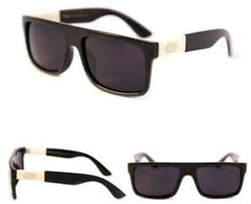 Locs 91075 Black Sunglasses | Authentic Gangster Squared Flat Top Ivory Arms Shades