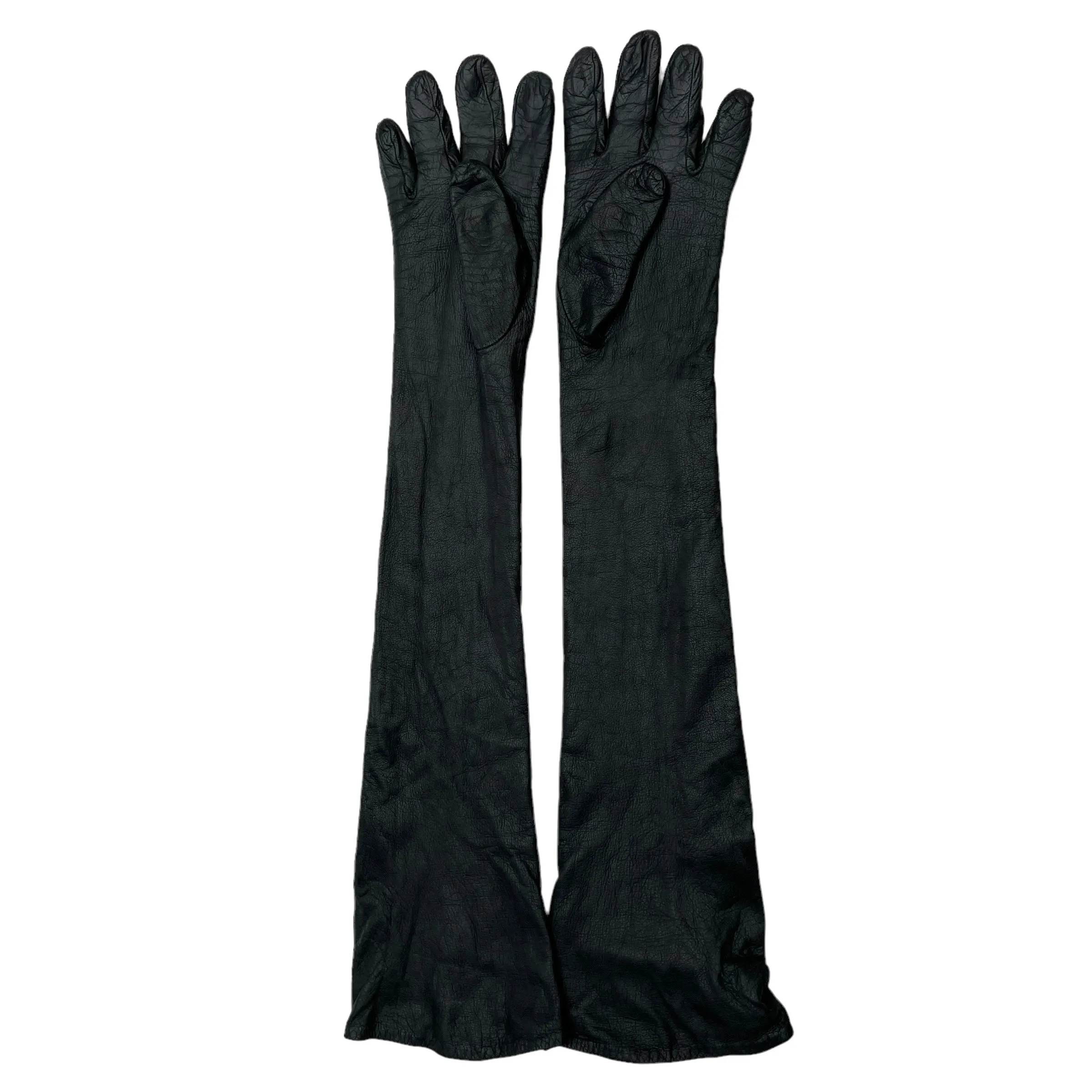 Long Leather Gloves - 7