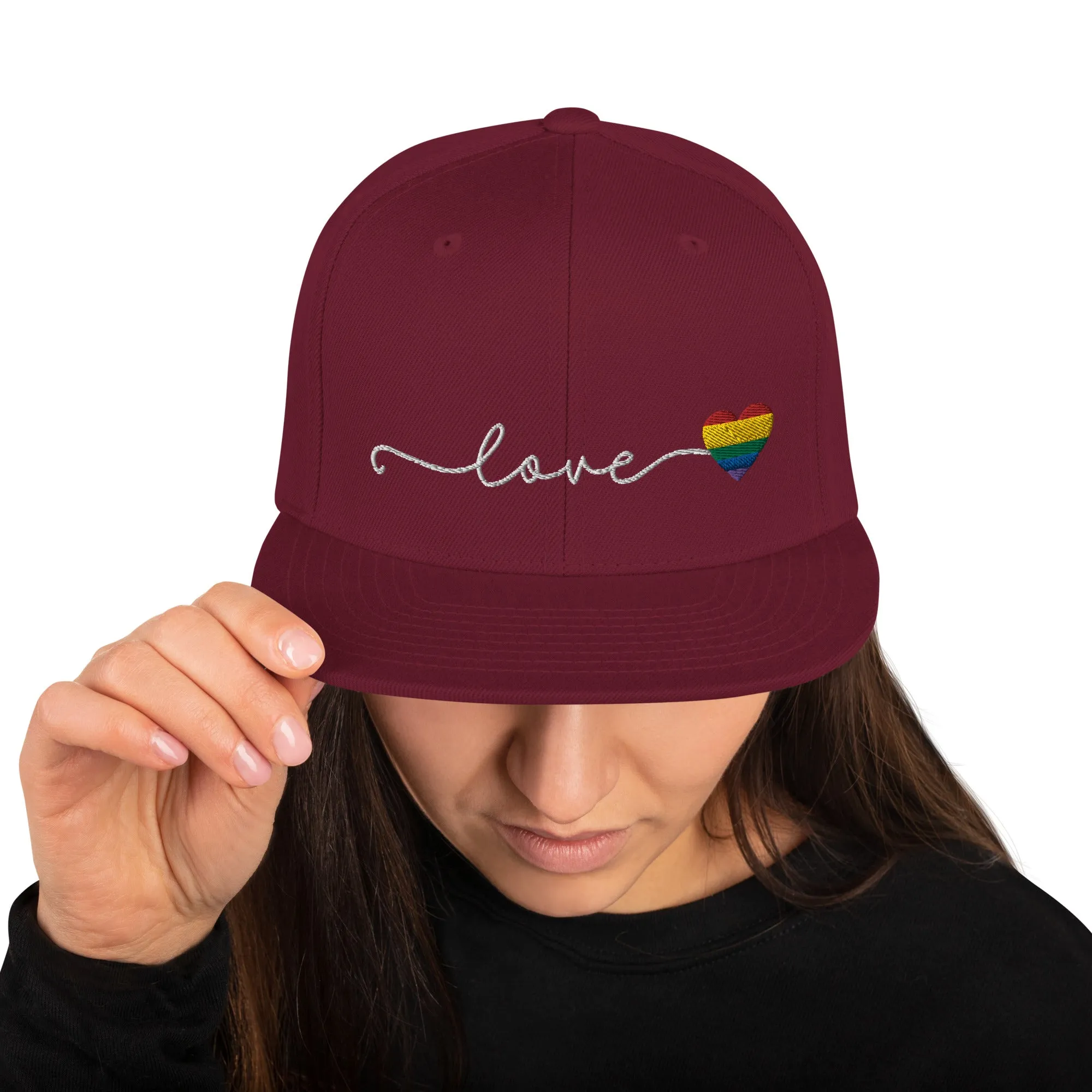 Love Pride Snapback Cap