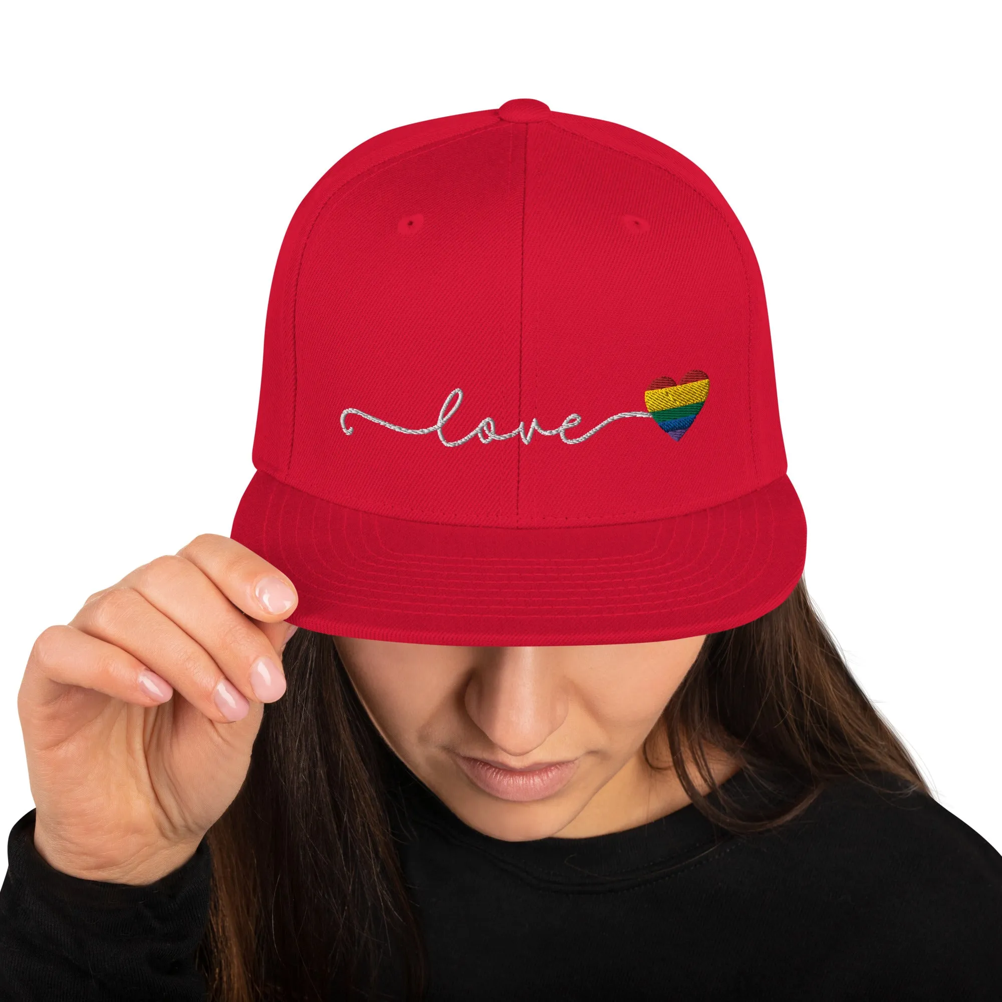 Love Pride Snapback Cap