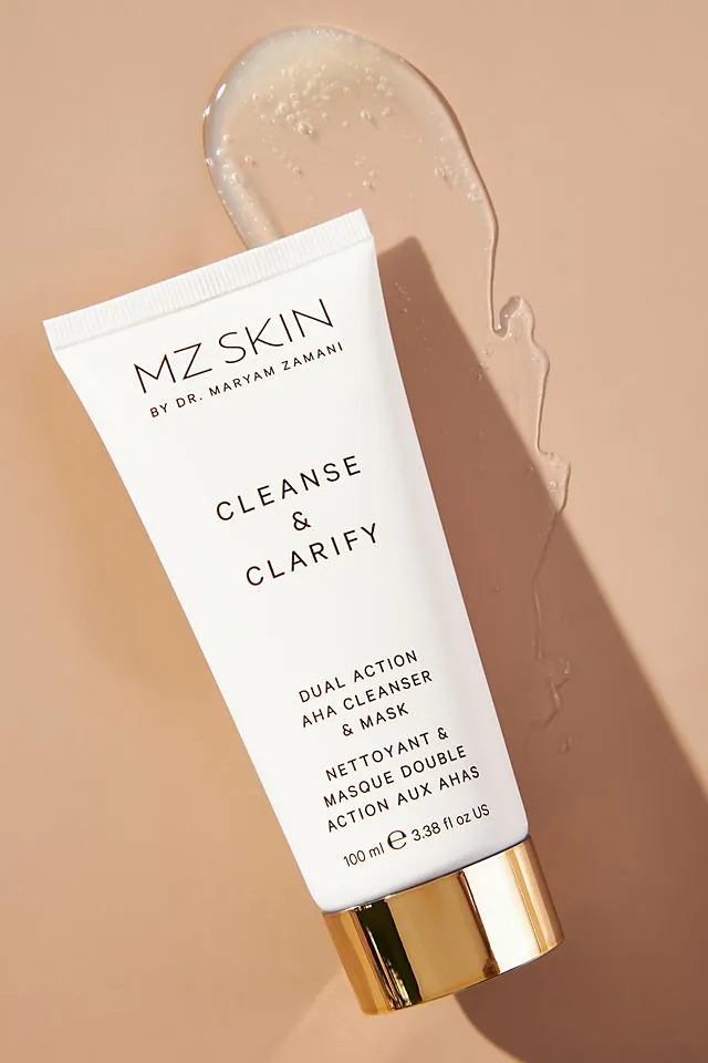 Mz Skin Dual Action Cleanser & Mask with AHA Cleanse & Clarify, White