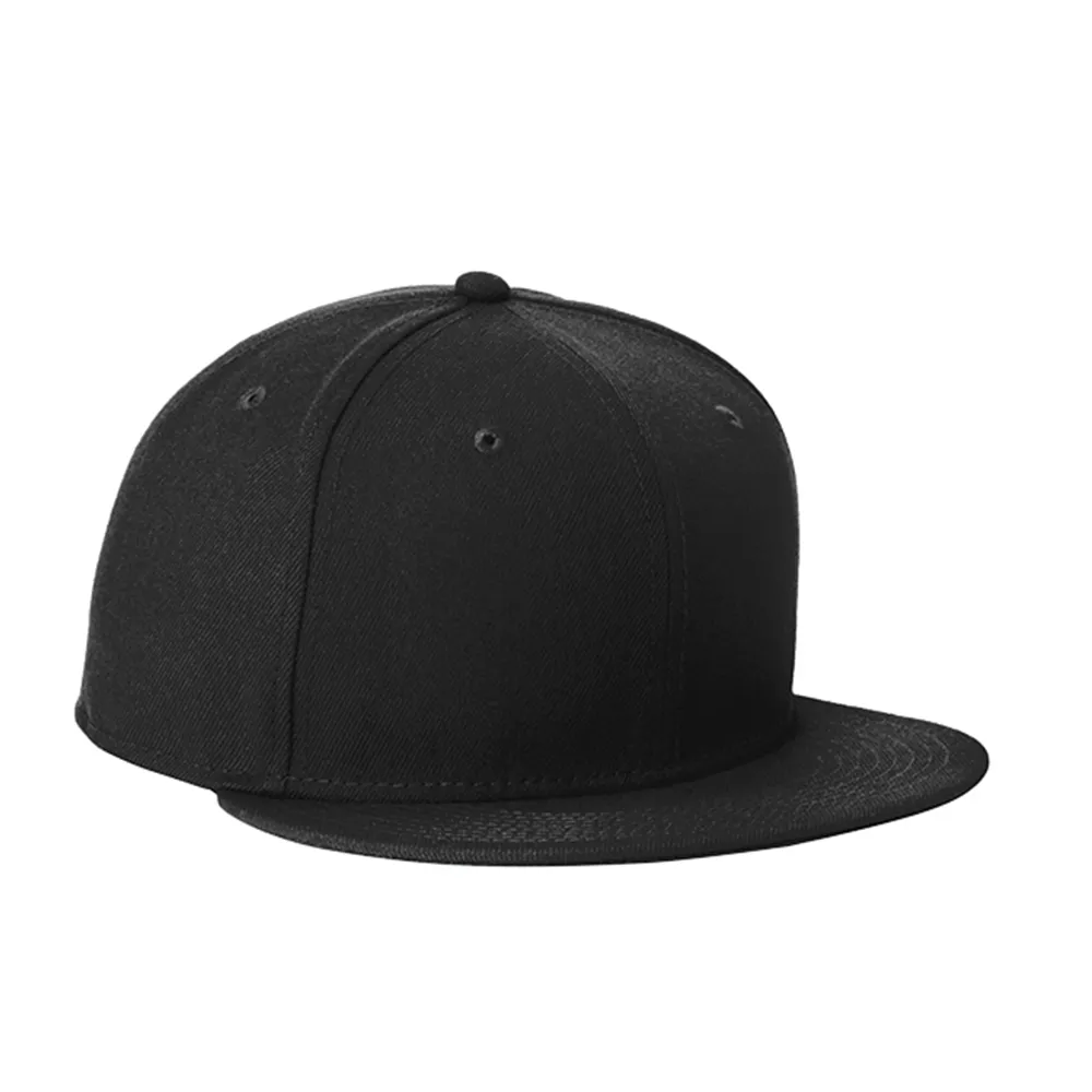 New Era ® Standard Fit Flat Bill Snapback Cap - Black