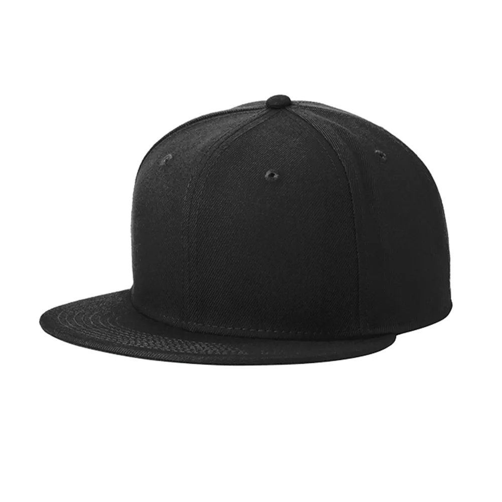 New Era ® Standard Fit Flat Bill Snapback Cap - Black