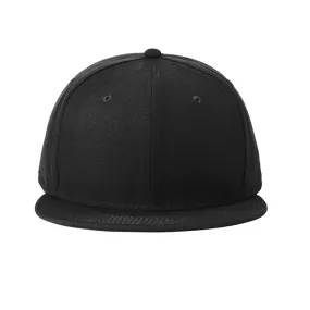 New Era ® Standard Fit Flat Bill Snapback Cap - Black