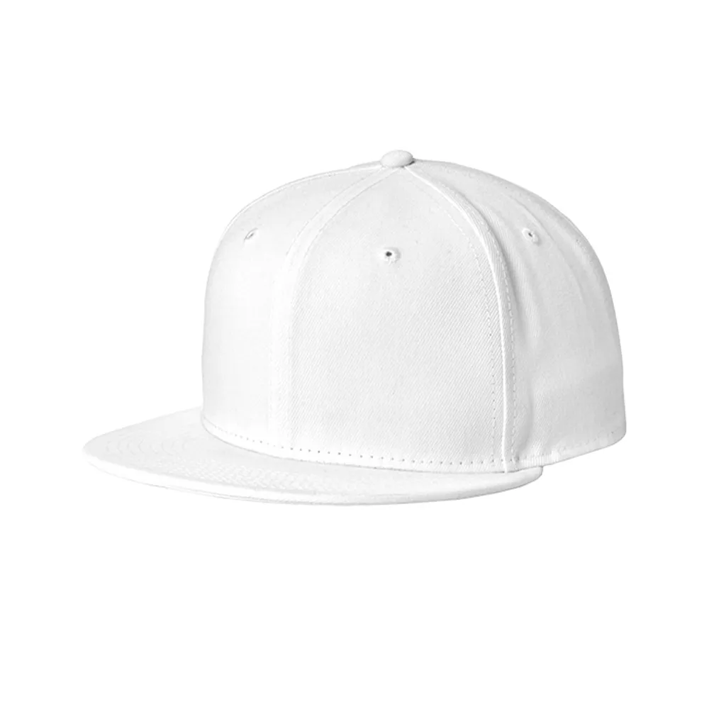 New Era ® Standard Fit Flat Bill Snapback Cap - White