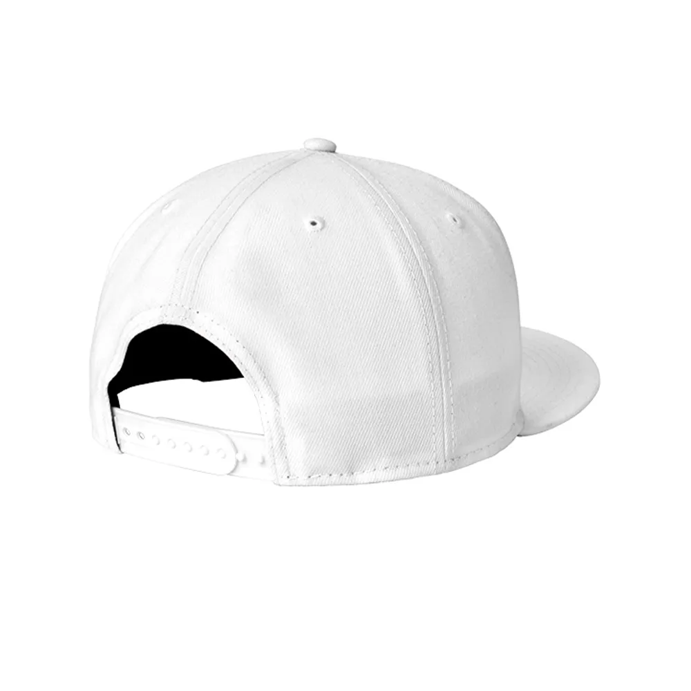 New Era ® Standard Fit Flat Bill Snapback Cap - White