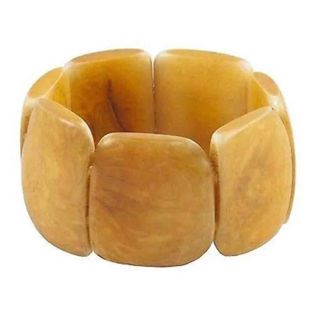 Polished Tagua Nut Bracelet in Incan Sun Faire Collection