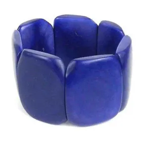 Polished Tagua Nut Bracelet in Ultraviolet Faire Collection