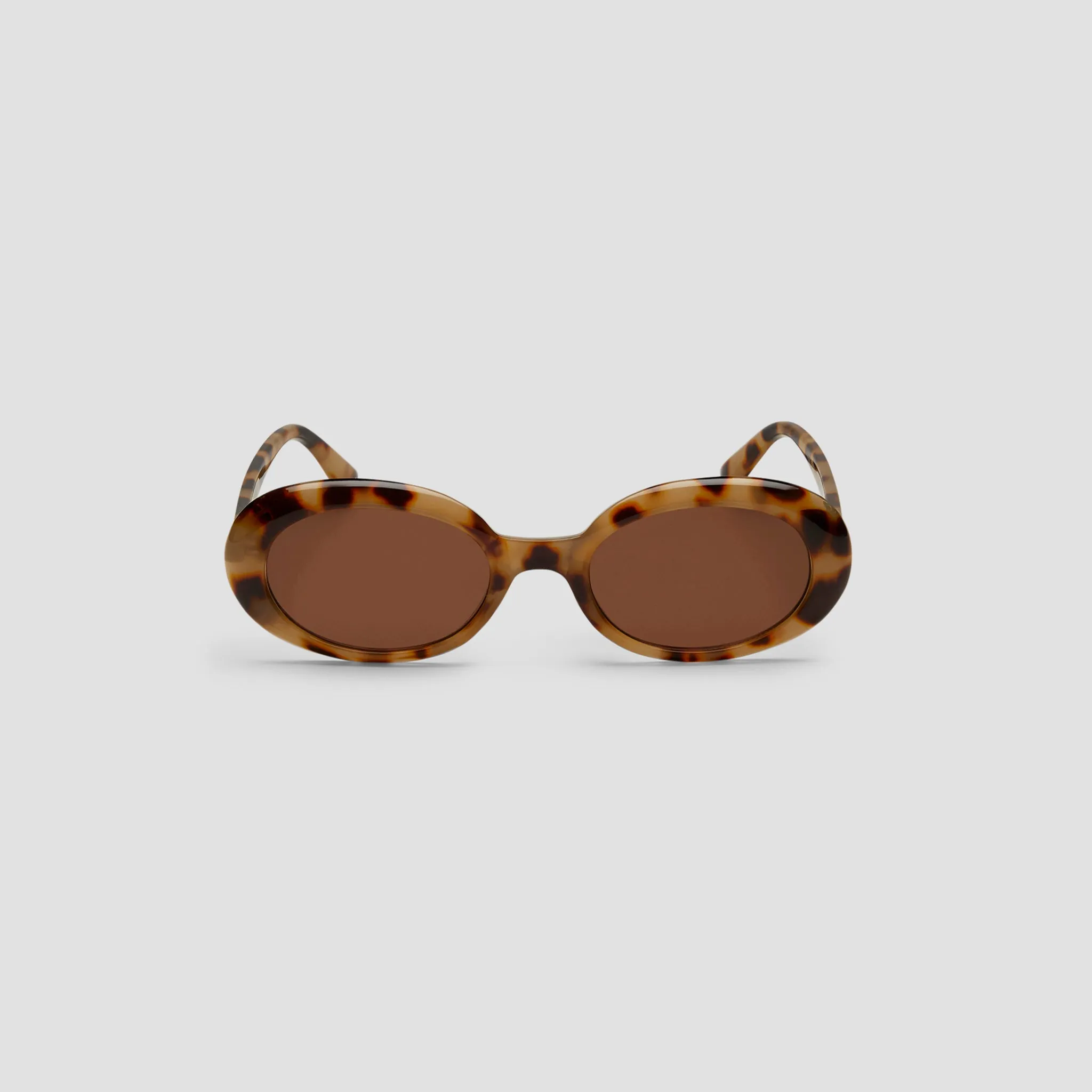 Retro Brown-Leopard Round Sunglasses