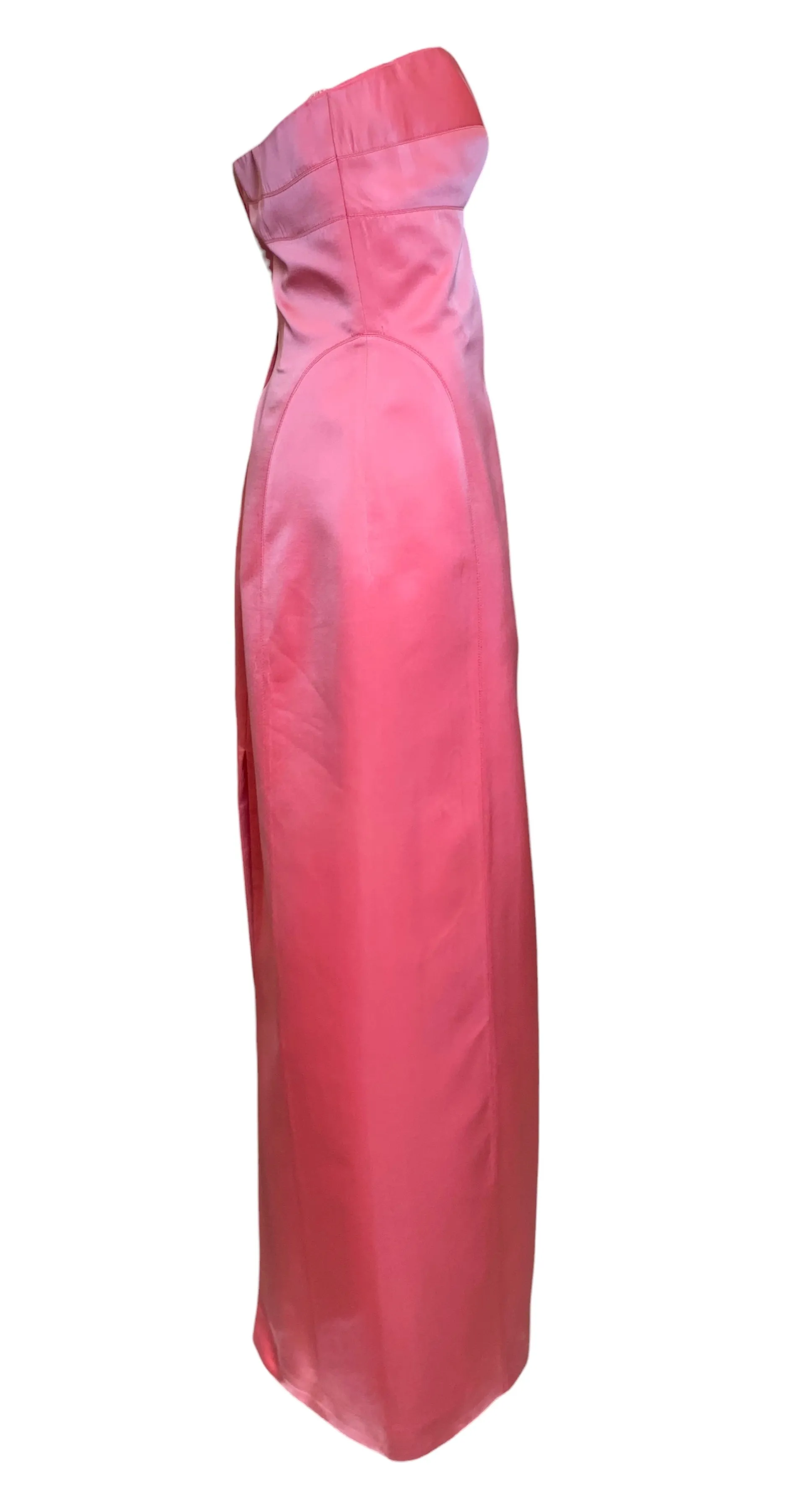 Richard Tyler '90s Barbie Pink Strapless Evening Gown