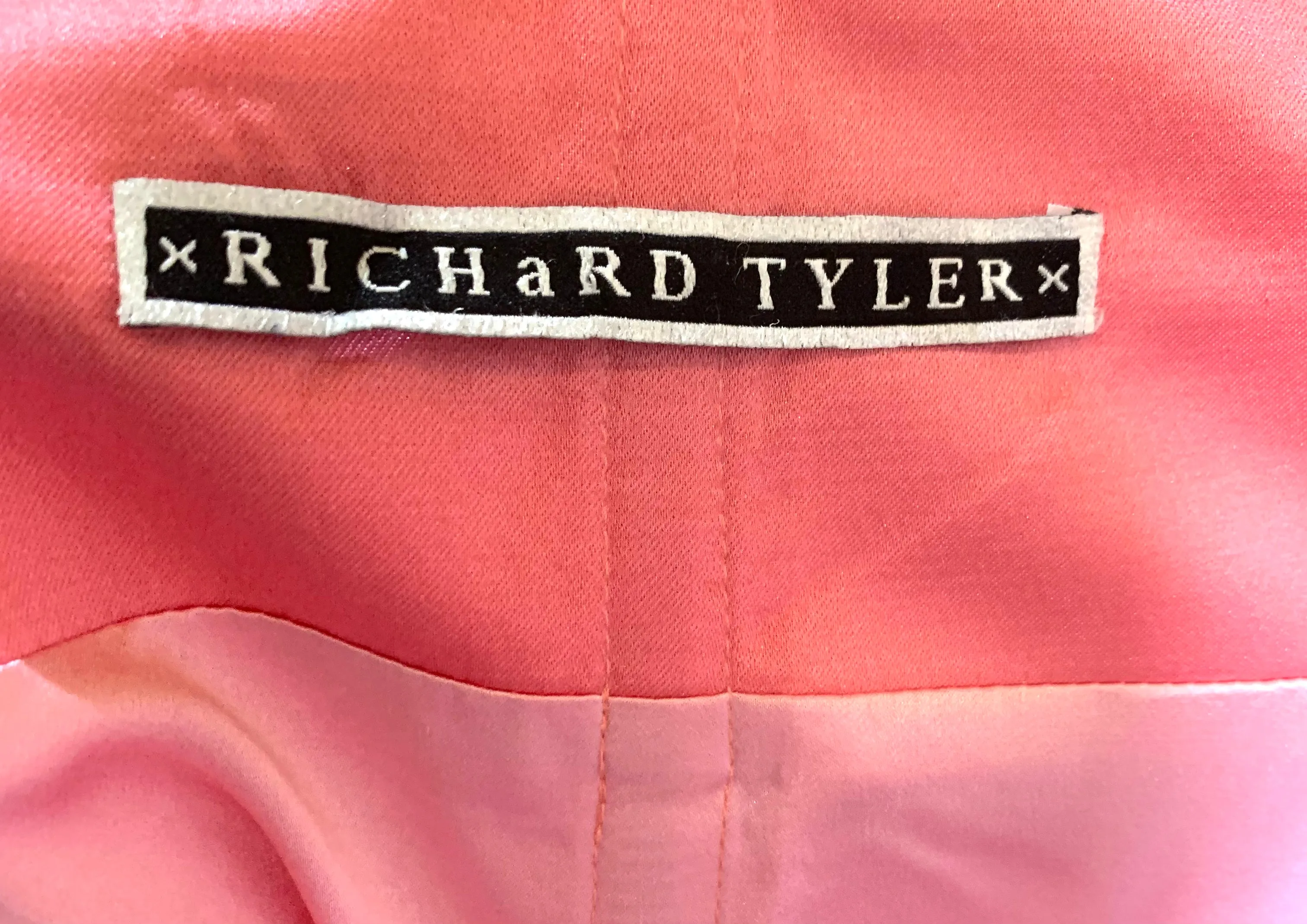 Richard Tyler '90s Barbie Pink Strapless Evening Gown