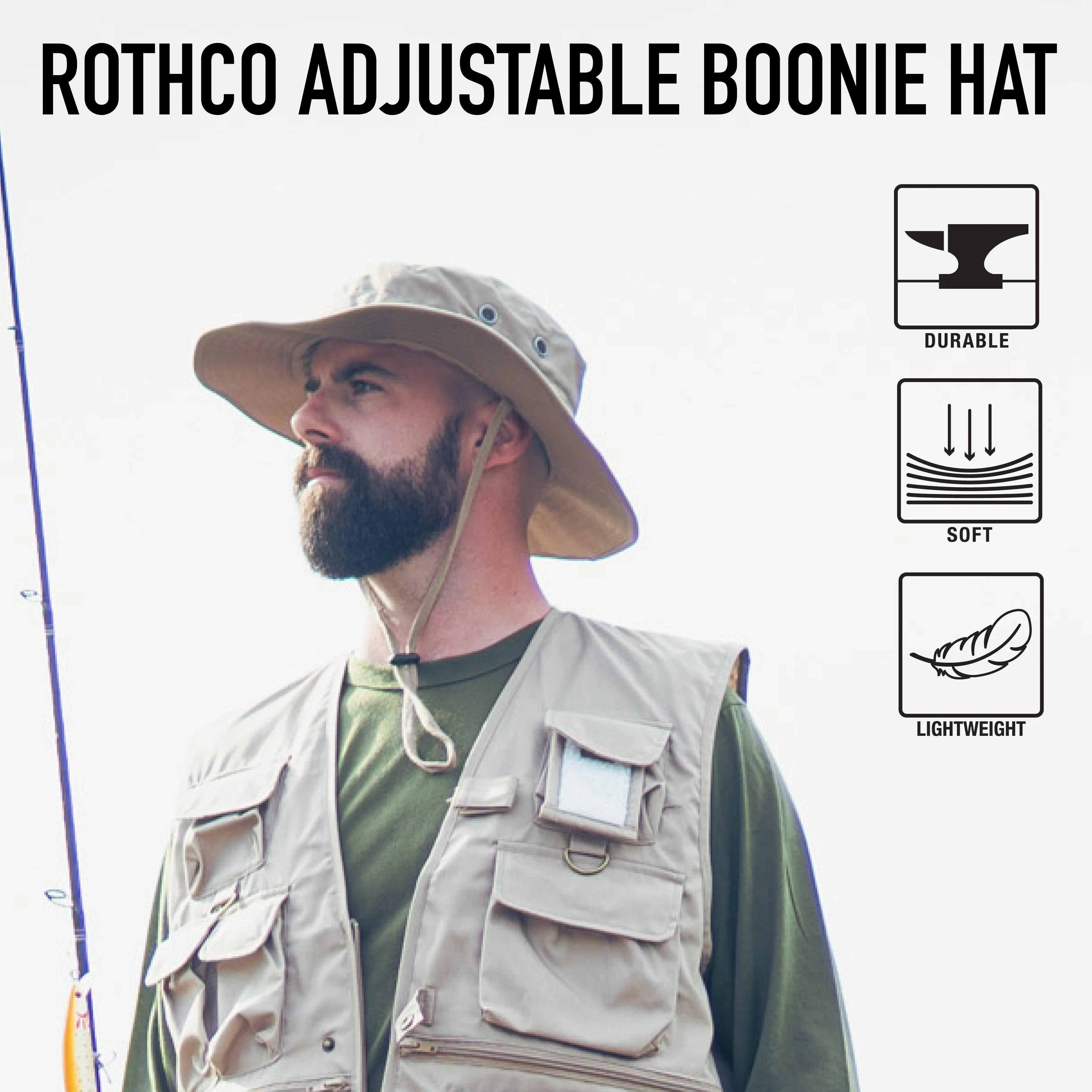 Rothco Midnight Camo Adjustable Boonie Hat