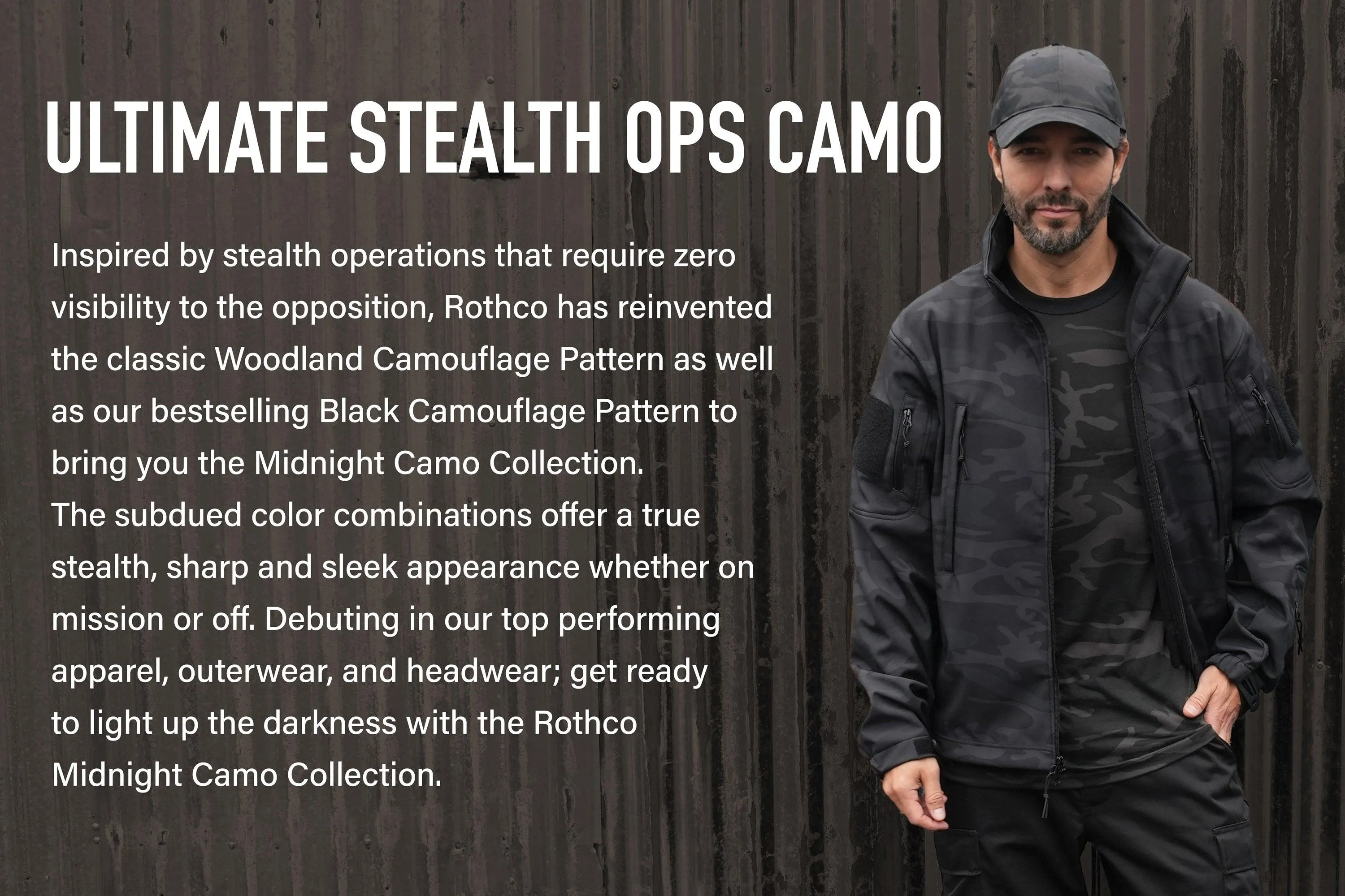 Rothco Midnight Camo Adjustable Boonie Hat