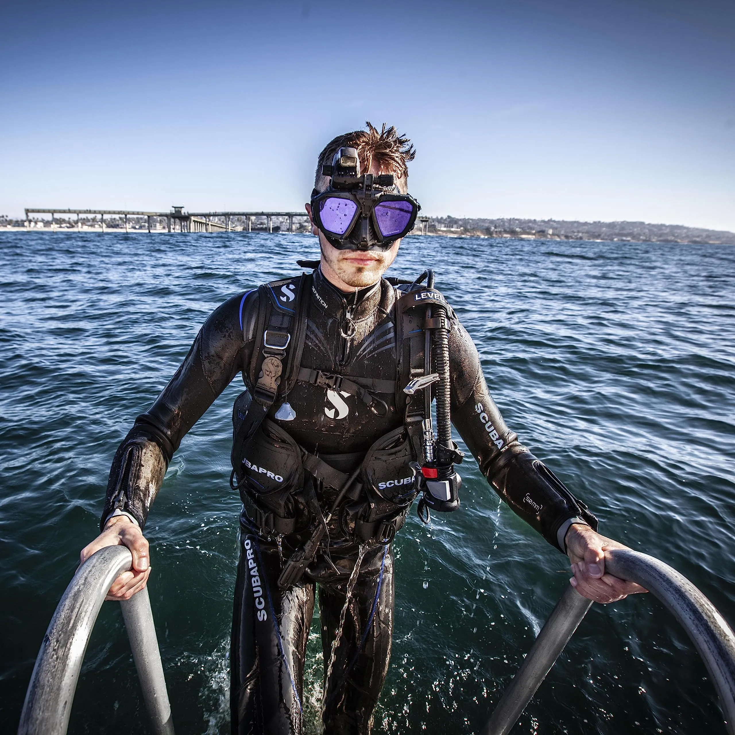 Scubapro D-Mask Diving Mask - Includes Mounting Adapter for The HUD Dive Computer