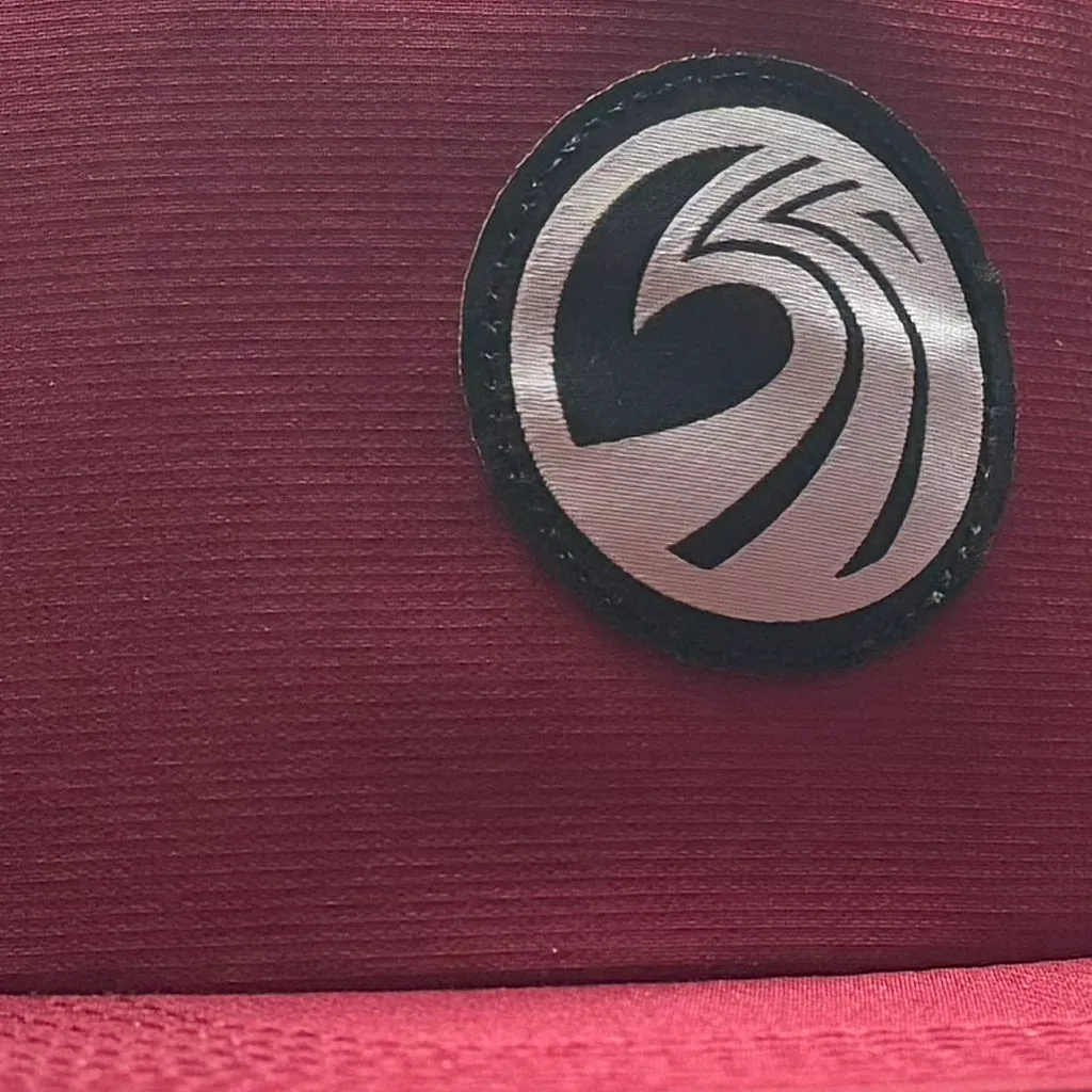 Seaside Surf Shop OG Wave Logo Badge Cap - Crimson