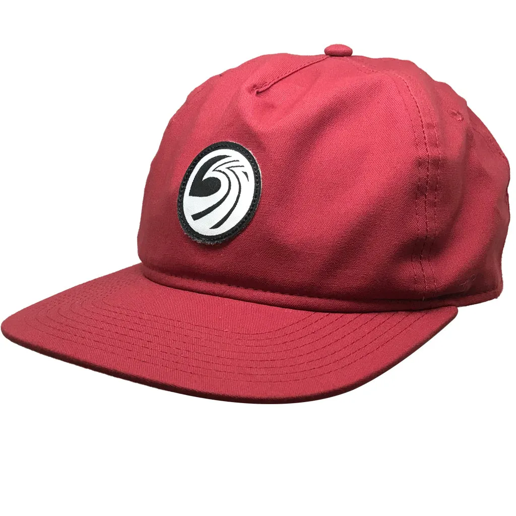 Seaside Surf Shop OG Wave Logo Badge Cap - Crimson