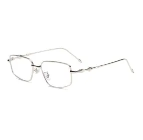 Silver Metal Frame Glasses