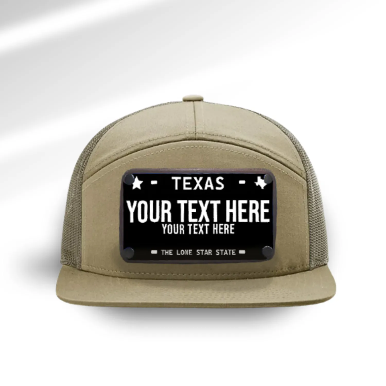 Texas Black License Plate Hats