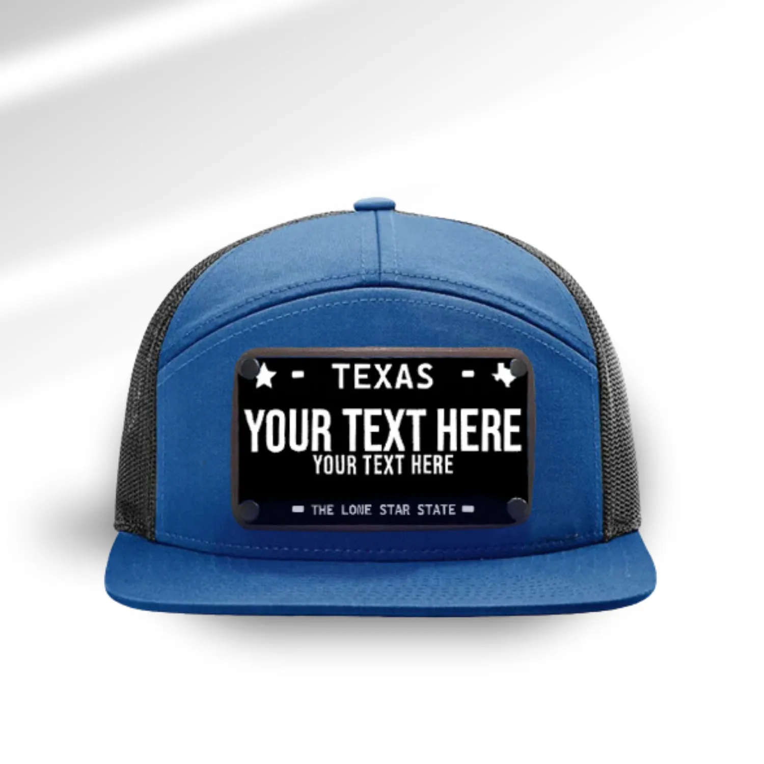 Texas Black License Plate Hats